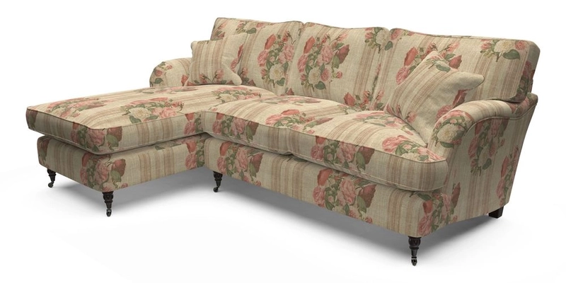 Alwinton LHF Chaise in Floral Linen Lela Mystery