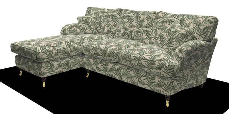 Alwinton chaise LHF in Floral Linen Lela Mystery