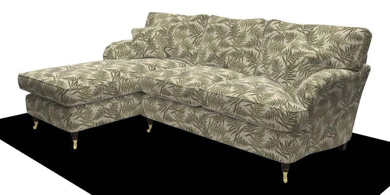 Alwinton chaise LHF in Floral Linen Lela Mystery