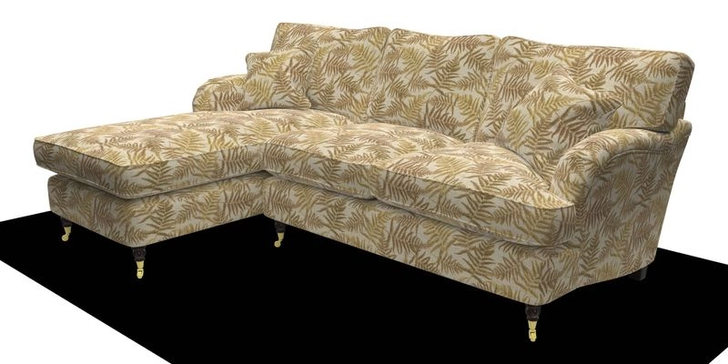Alwinton chaise LHF in Floral Linen Lela Mystery