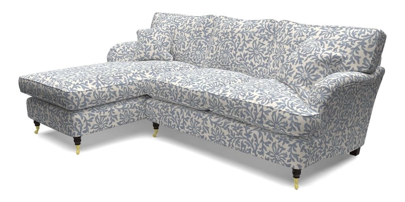 Alwinton LHF Chaise in Floral Linen Lela Mystery