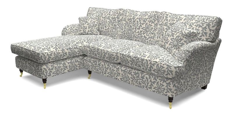 Alwinton LHF Chaise in Floral Linen Lela Mystery