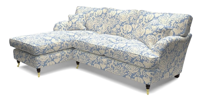 Alwinton LHF Chaise in Floral Linen Lela Mystery