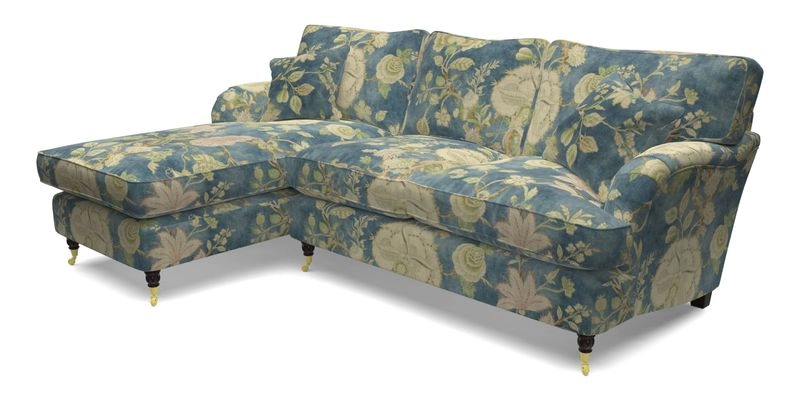 Alwinton LHF Chaise in Floral Linen Lela Mystery