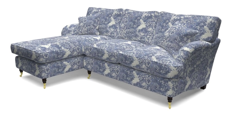 Alwinton LHF Chaise in Floral Linen Lela Mystery