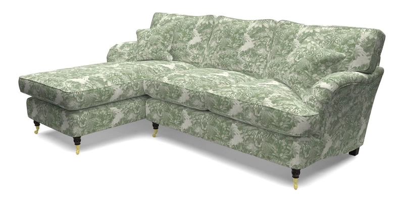 Alwinton LHF Chaise in Floral Linen Lela Mystery
