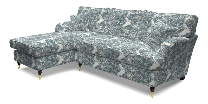 Alwinton LHF Chaise in Floral Linen Lela Mystery