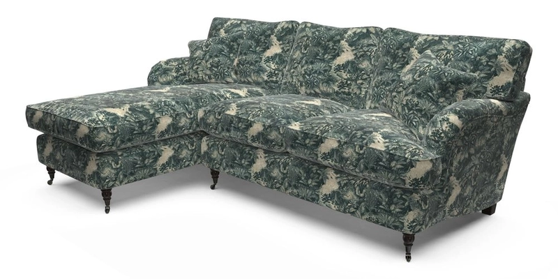 Alwinton LHF Chaise in Floral Linen Lela Mystery