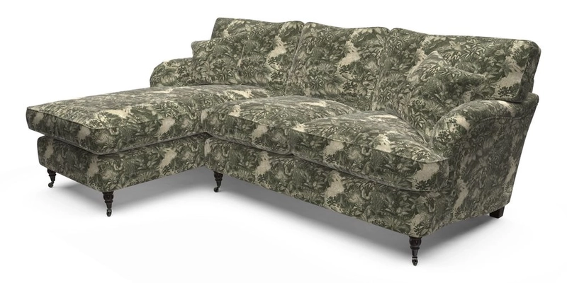 Alwinton LHF Chaise in Floral Linen Lela Mystery