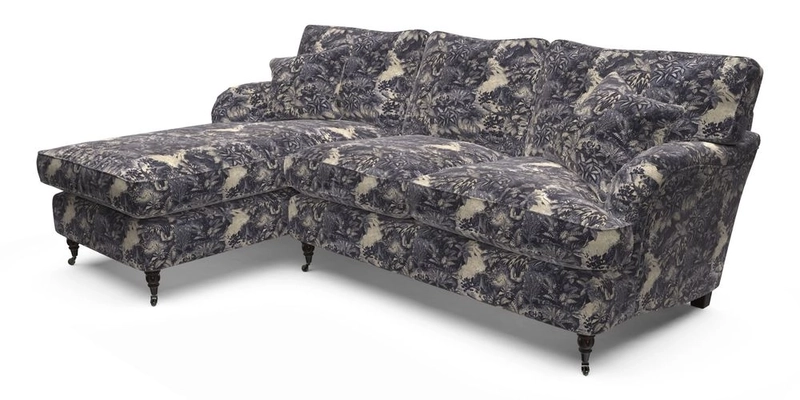 Alwinton LHF Chaise in Floral Linen Lela Mystery