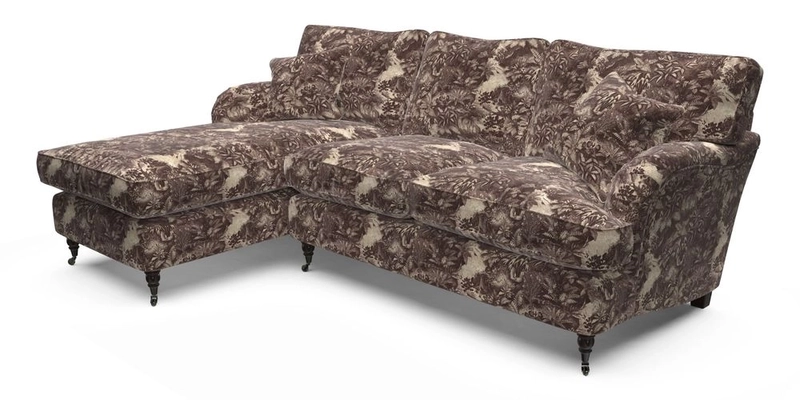 Alwinton LHF Chaise in Floral Linen Lela Mystery