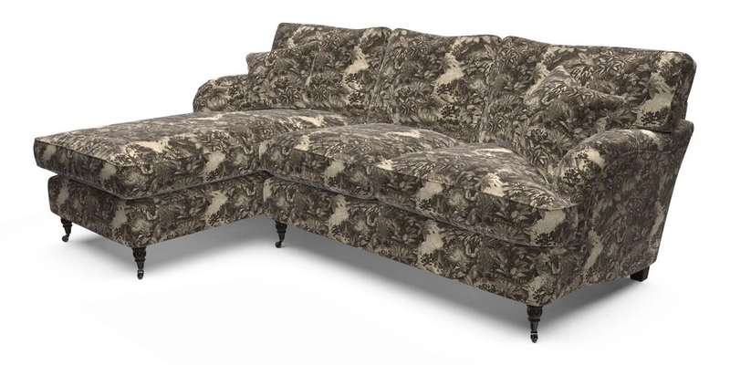Alwinton LHF Chaise in Floral Linen Lela Mystery