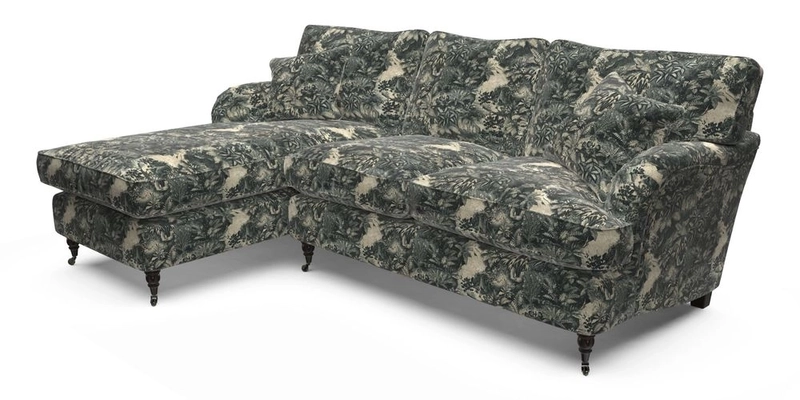 Alwinton LHF Chaise in Floral Linen Lela Mystery