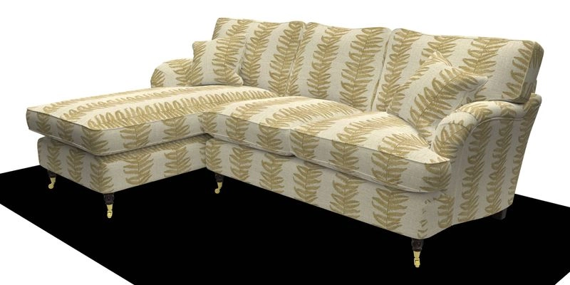 Alwinton chaise LHF in Floral Linen Lela Mystery