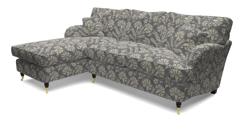 Alwinton LHF Chaise in Floral Linen Lela Mystery