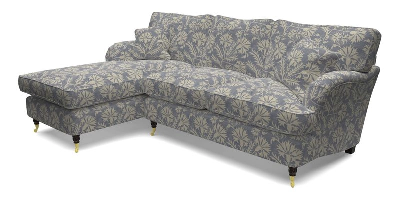 Alwinton LHF Chaise in Floral Linen Lela Mystery
