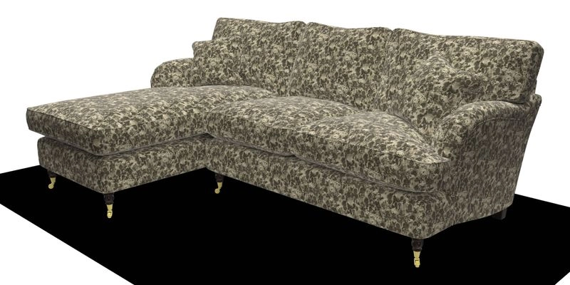 Alwinton chaise LHF in Floral Linen Lela Mystery