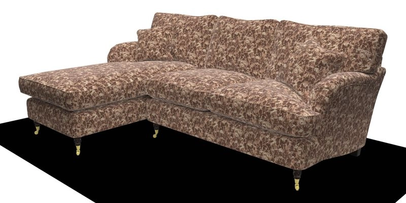 Alwinton chaise LHF in Floral Linen Lela Mystery