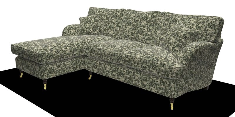 Alwinton chaise LHF in Floral Linen Lela Mystery