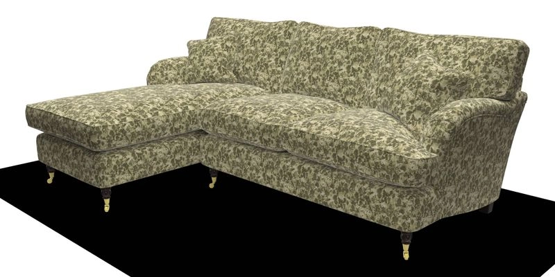 Alwinton chaise LHF in Floral Linen Lela Mystery