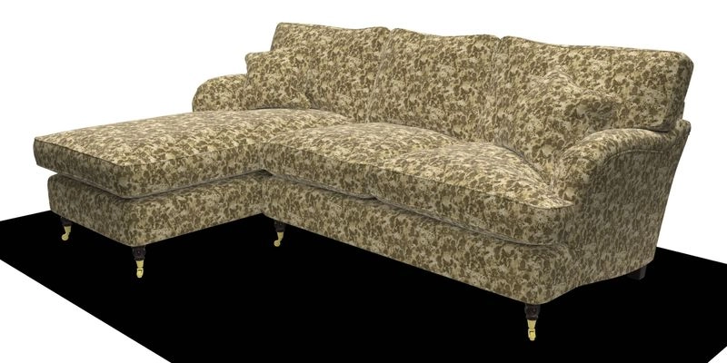 Alwinton chaise LHF in Floral Linen Lela Mystery