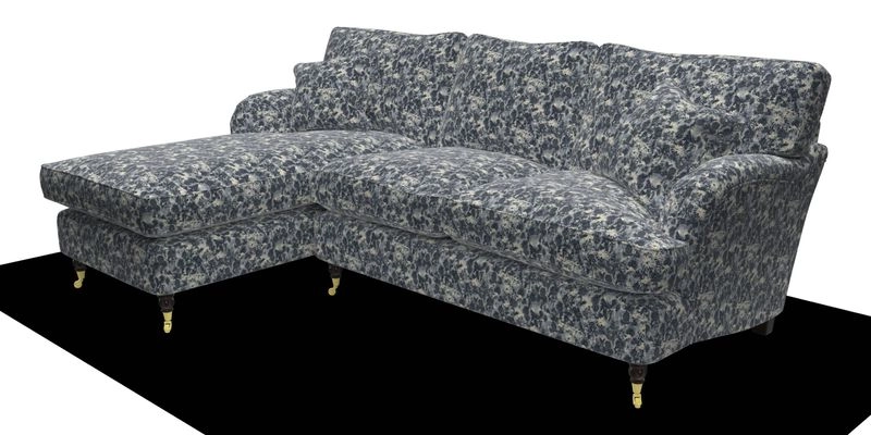 Alwinton chaise LHF in Floral Linen Lela Mystery