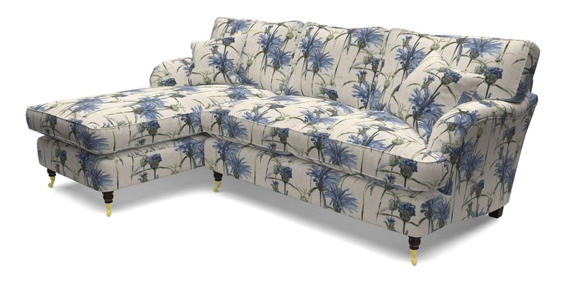 Alwinton LHF Chaise in Floral Linen Lela Mystery