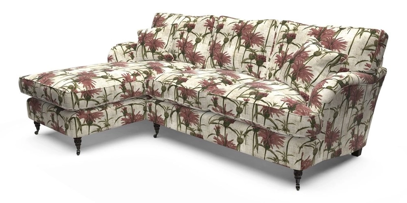 Alwinton LHF Chaise in Floral Linen Lela Mystery