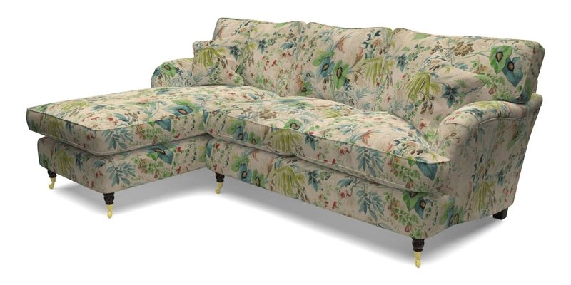 Alwinton LHF Chaise in Floral Linen Lela Mystery