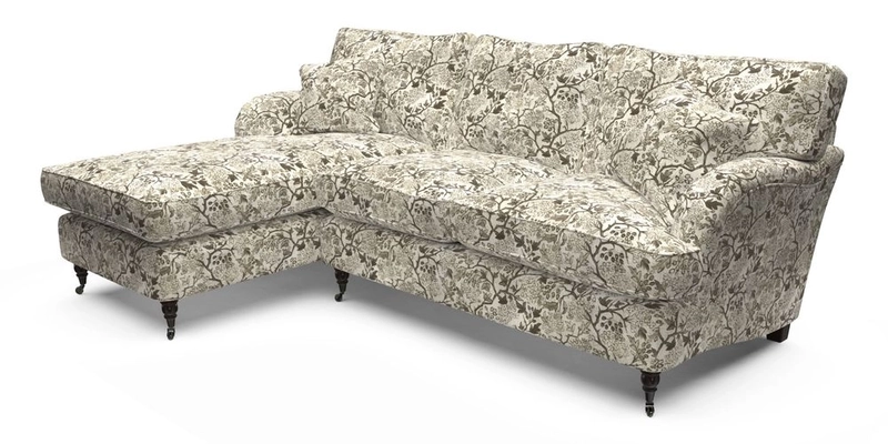 Alwinton LHF Chaise in Floral Linen Lela Mystery