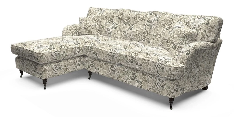 Alwinton LHF Chaise in Floral Linen Lela Mystery