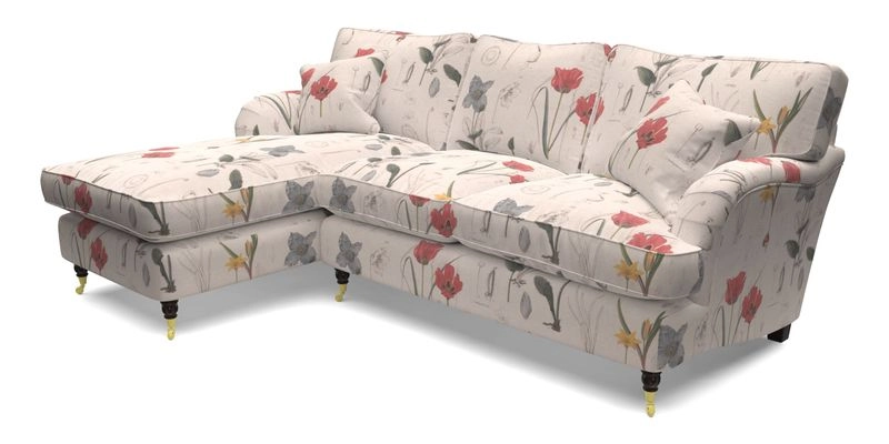 Alwinton LHF Chaise in Floral Linen Lela Mystery
