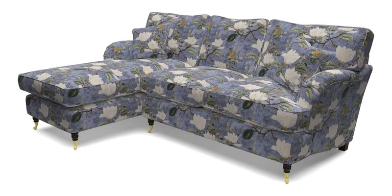 Alwinton LHF Chaise in Floral Linen Lela Mystery