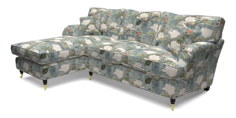 Alwinton LHF Chaise in Floral Linen Lela Mystery