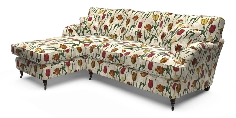 Alwinton LHF Chaise in Floral Linen Lela Mystery