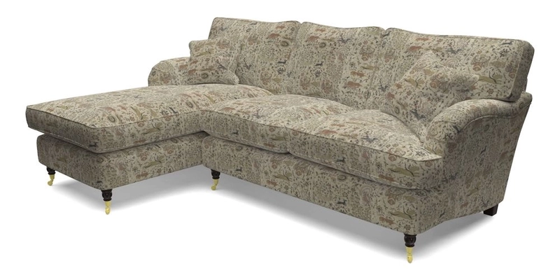 Alwinton LHF Chaise in Floral Linen Lela Mystery