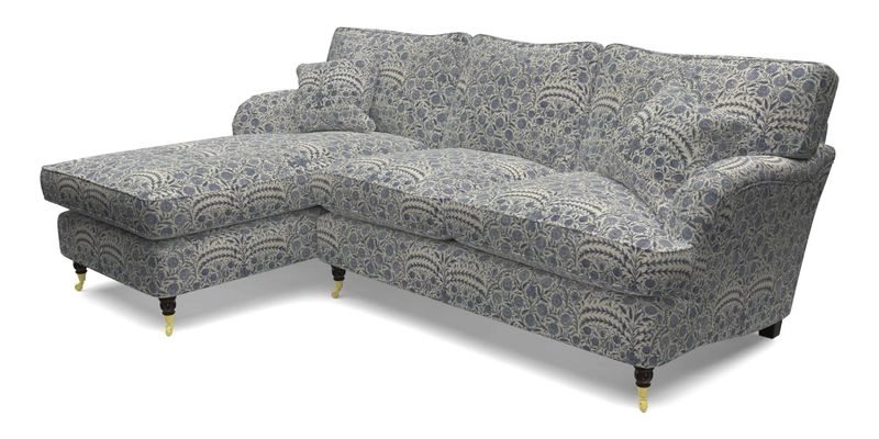 Alwinton LHF Chaise in Floral Linen Lela Mystery