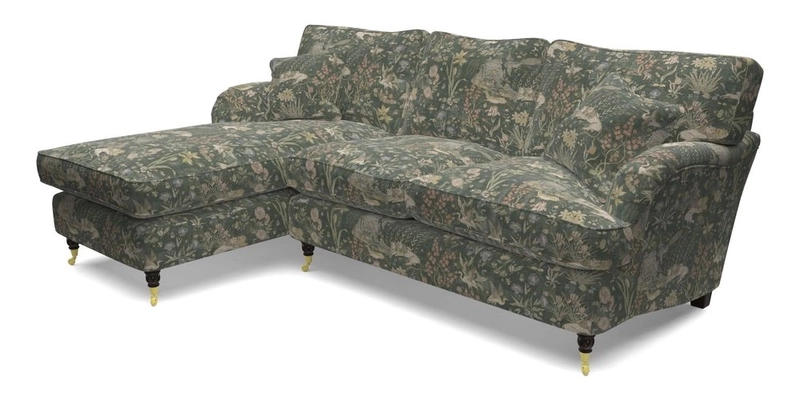 Alwinton LHF Chaise in Floral Linen Lela Mystery
