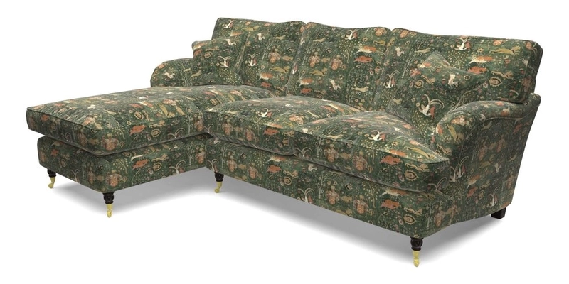 Alwinton LHF Chaise in Floral Linen Lela Mystery