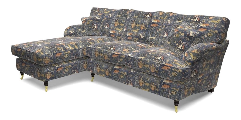Alwinton LHF Chaise in Floral Linen Lela Mystery