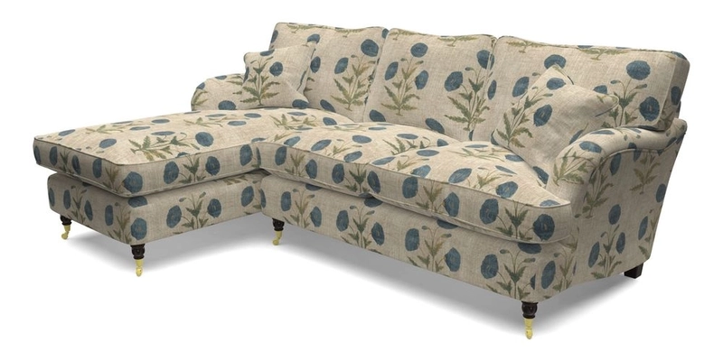 Alwinton LHF Chaise in Floral Linen Lela Mystery