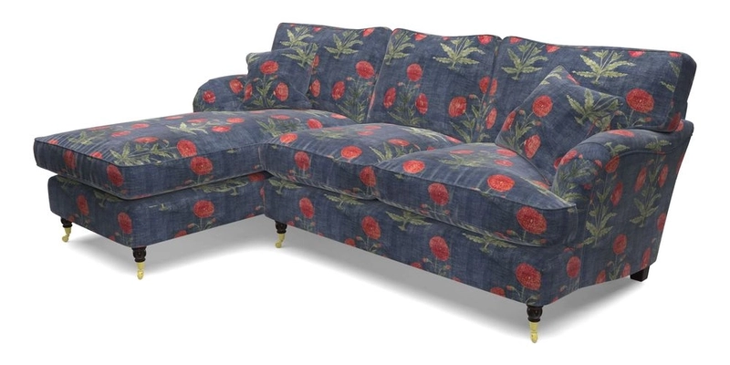 Alwinton LHF Chaise in Floral Linen Lela Mystery