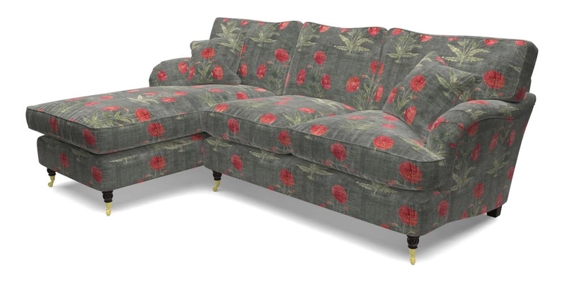 Alwinton LHF Chaise in Floral Linen Lela Mystery