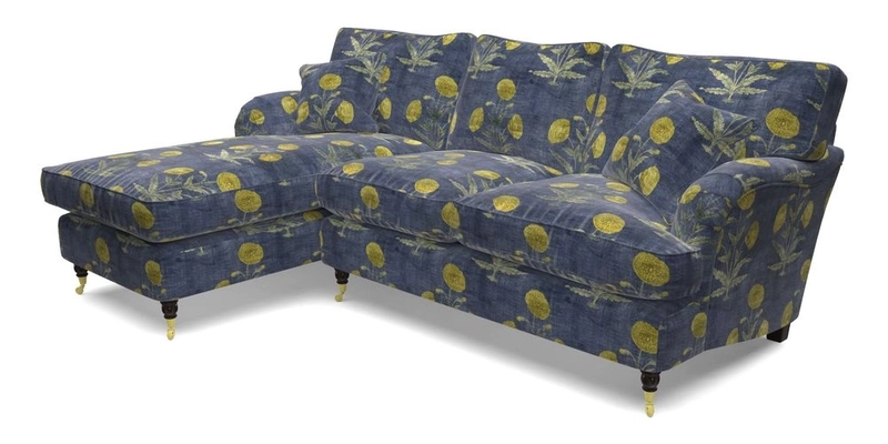 Alwinton LHF Chaise in Floral Linen Lela Mystery
