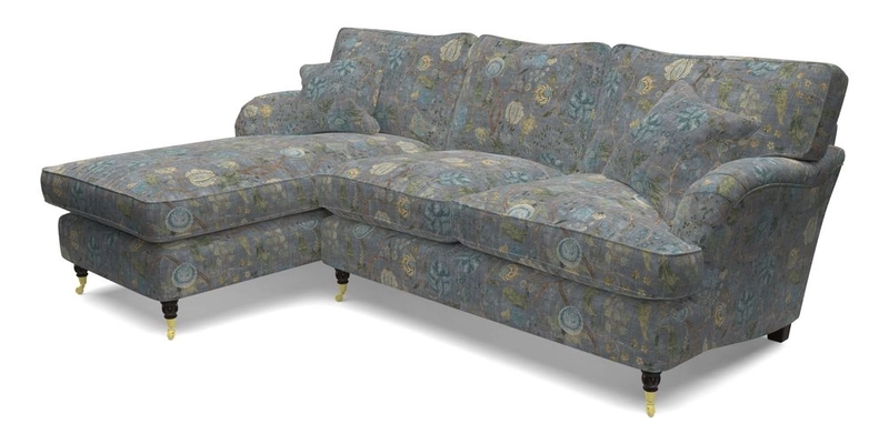 Alwinton LHF Chaise in Floral Linen Lela Mystery