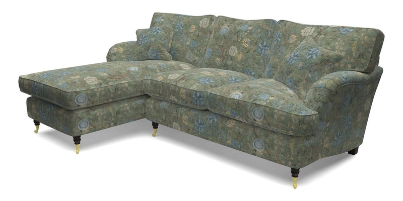 Alwinton LHF Chaise in Floral Linen Lela Mystery