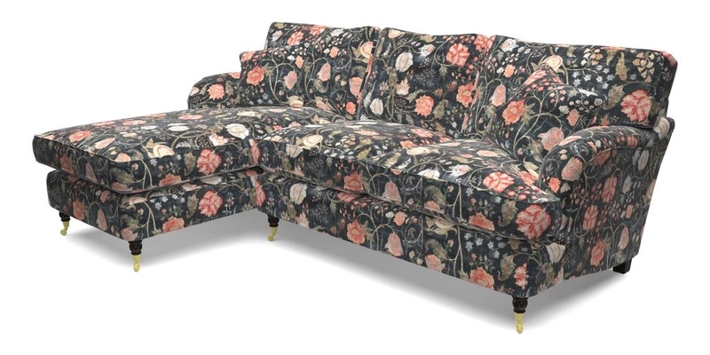 Alwinton LHF Chaise in Floral Linen Lela Mystery