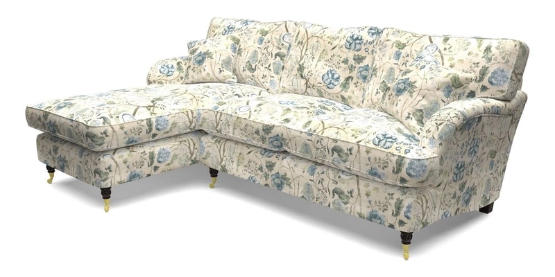 Alwinton LHF Chaise in Floral Linen Lela Mystery