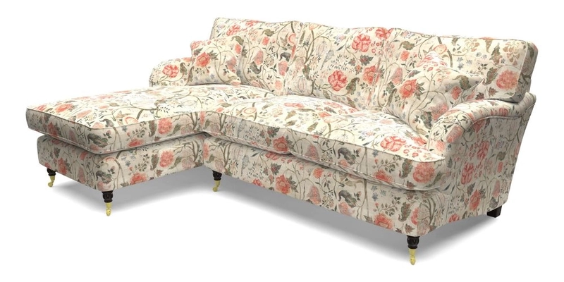 Alwinton LHF Chaise in Floral Linen Lela Mystery