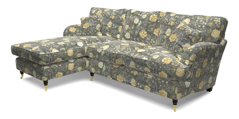 Alwinton LHF Chaise in Floral Linen Lela Mystery